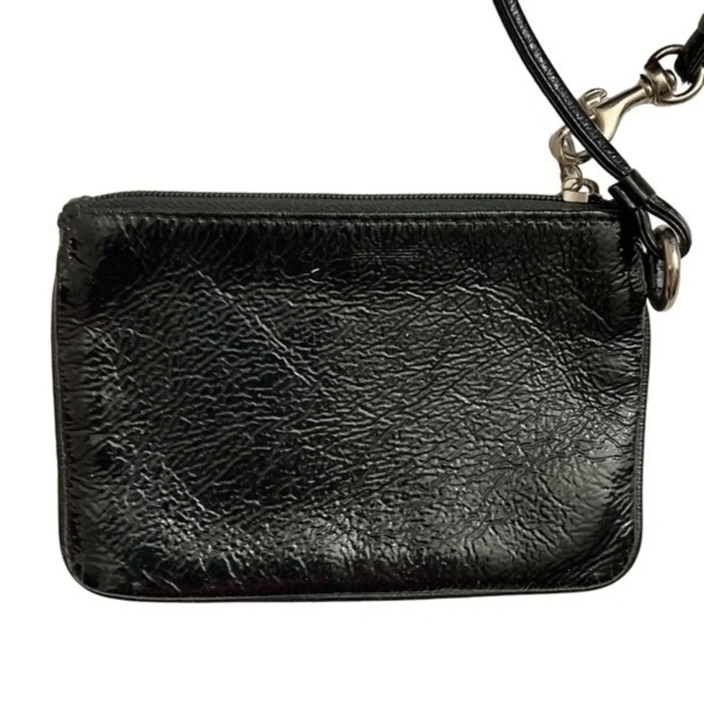 Coach patent leather poppy wristlet